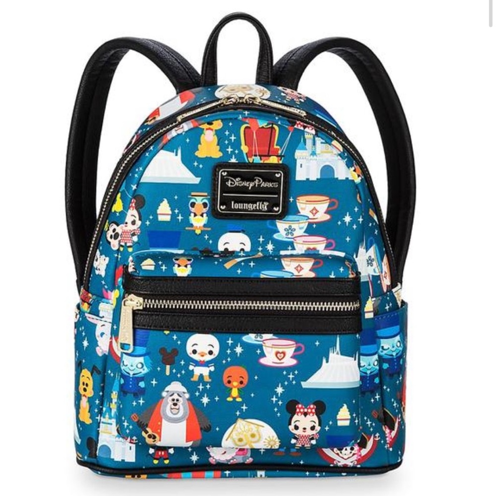 Disney Blue Character Print Backpack